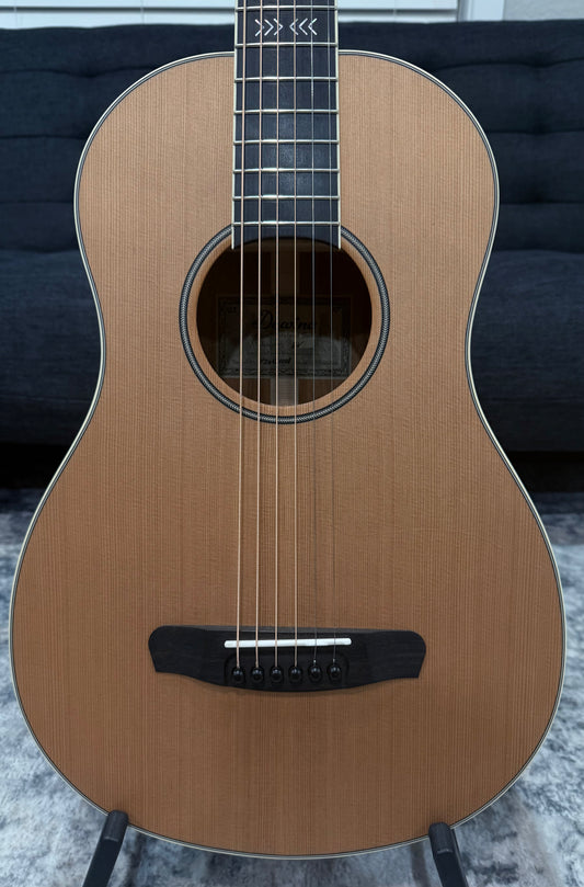 Dowina Mahogany Bona Vida - Cedar/Mahogany Parlor Sized Acoustic Guitar with Hardshell Case