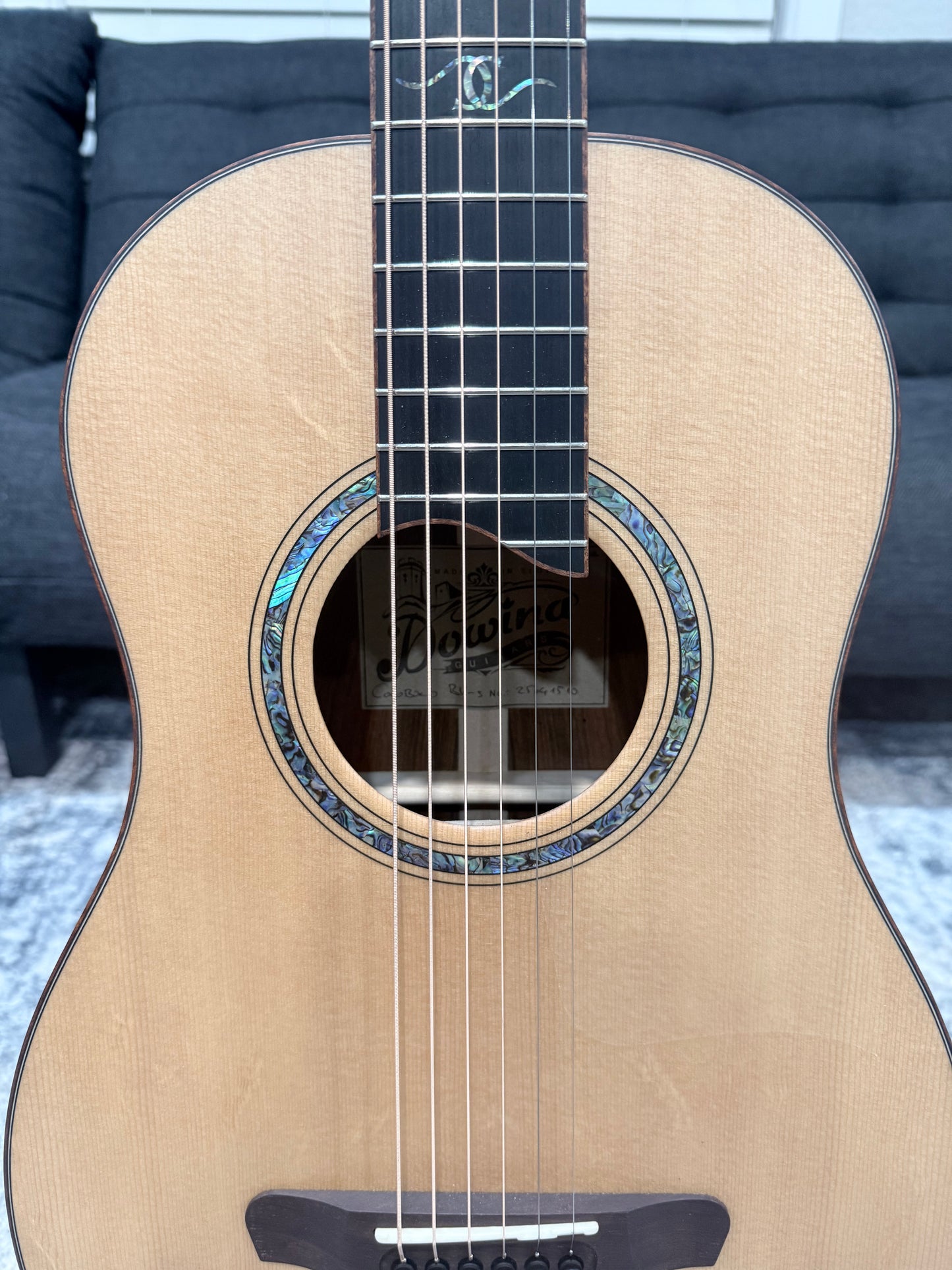 Dowina Cocobola Bona Vida Acoustic Guitar Old Stock Sitka/Cocobolo Parlor Sized with Custom Italian Hardshell Case