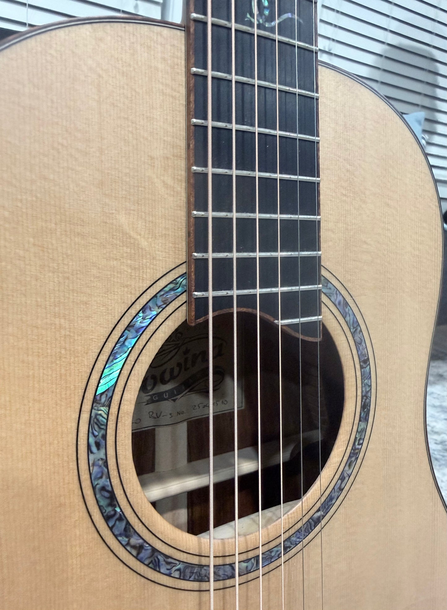 Dowina Cocobola Bona Vida Acoustic Guitar Old Stock Sitka/Cocobolo Parlor Sized with Custom Italian Hardshell Case