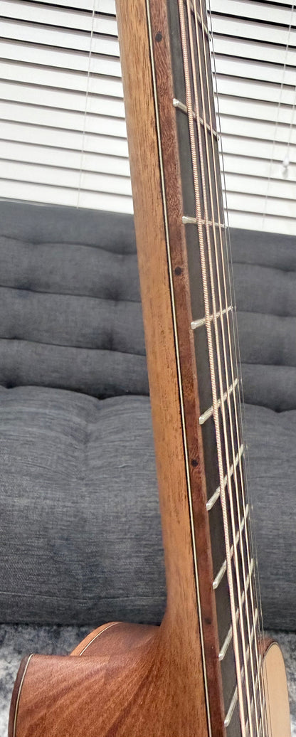 Dowina Cocobola Bona Vida Acoustic Guitar Old Stock Sitka/Cocobolo Parlor Sized with Custom Italian Hardshell Case