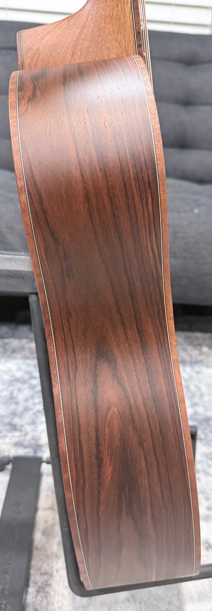 Dowina Cocobola Bona Vida Acoustic Guitar Old Stock Sitka/Cocobolo Parlor Sized with Custom Italian Hardshell Case