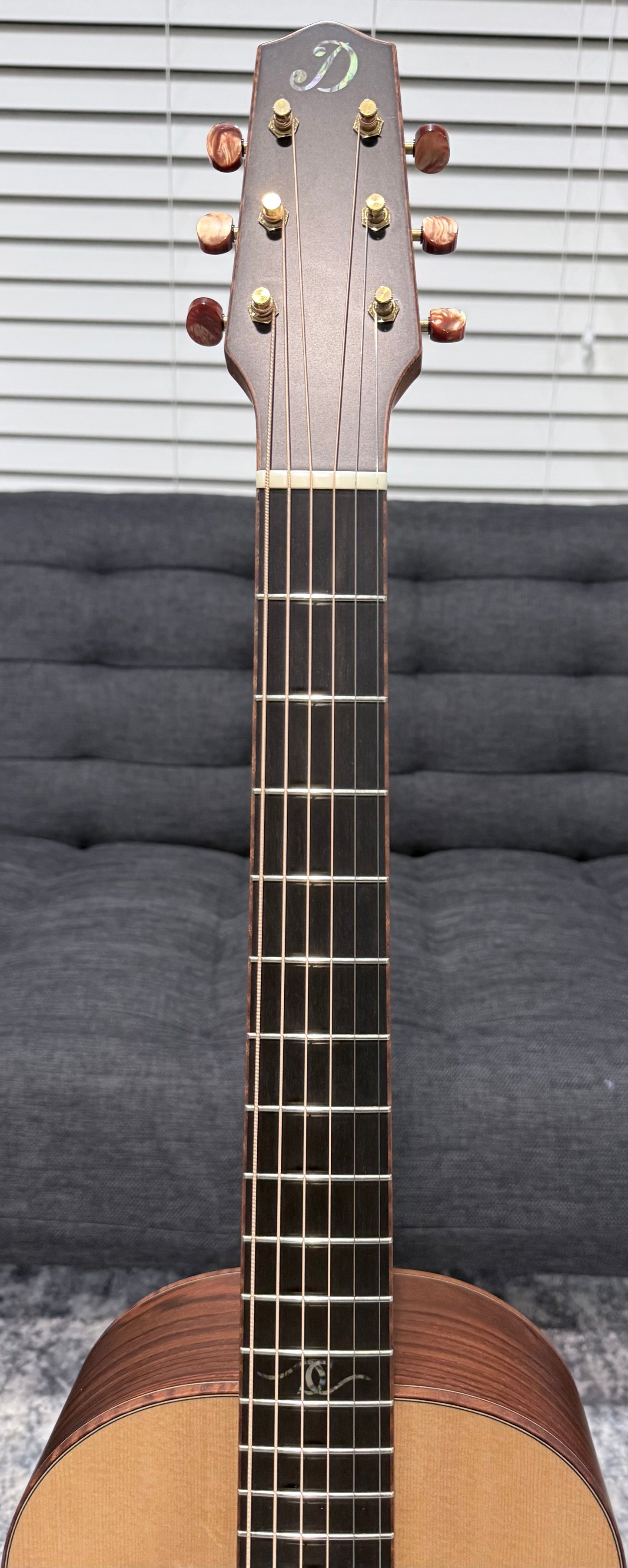 Dowina Cocobola Bona Vida Acoustic Guitar Old Stock Sitka/Cocobolo Parlor Sized with Custom Italian Hardshell Case