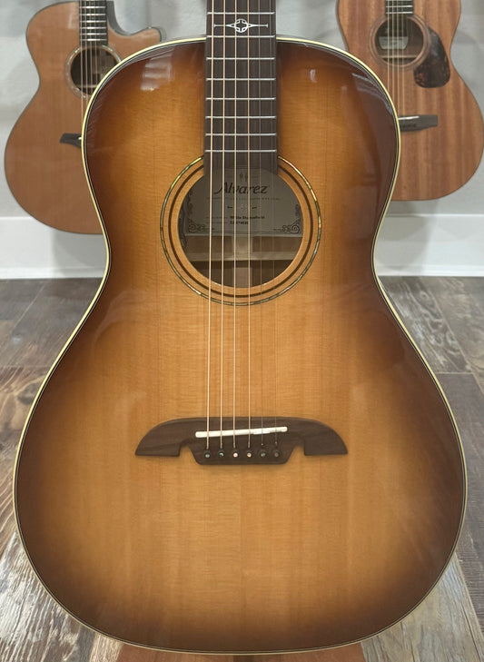 Alvarez Masterworks MP60e Shadowburst - Spruce/Mahogany Parlor Acoustic Electric Guitar