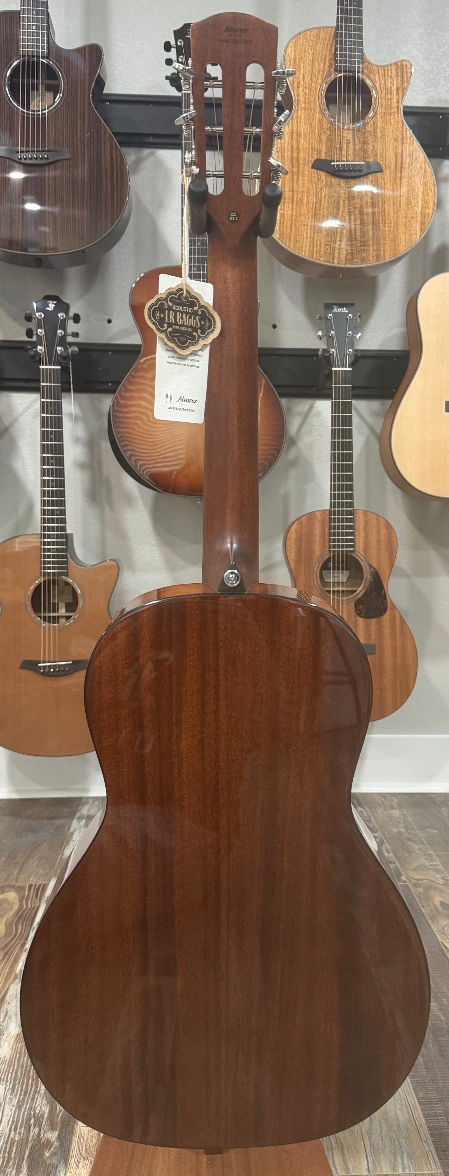 Alvarez Masterworks MP66e Shadowburst - All Mahogany Parlor Acoustic Electric Guitar