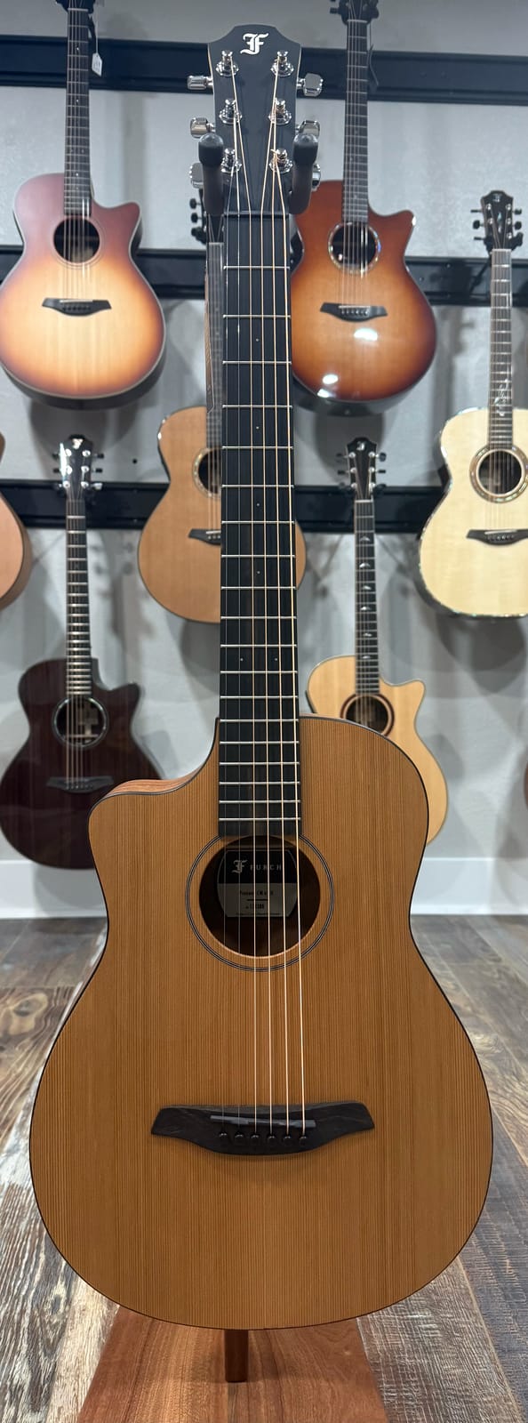 Furch Pioneer-CM LH - Western Red Cedar/African Mahogany Travel Acoustic Guitar **Left-Handed** **CNR Active Kit included** #134388
