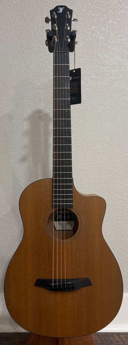 Furch Pioneer-CM 43 - Western Red Cedar/African Mahogany Travel Acoustic Guitar **43mm / 1 11/16" nut width** **CNR Active Kit included** #137412