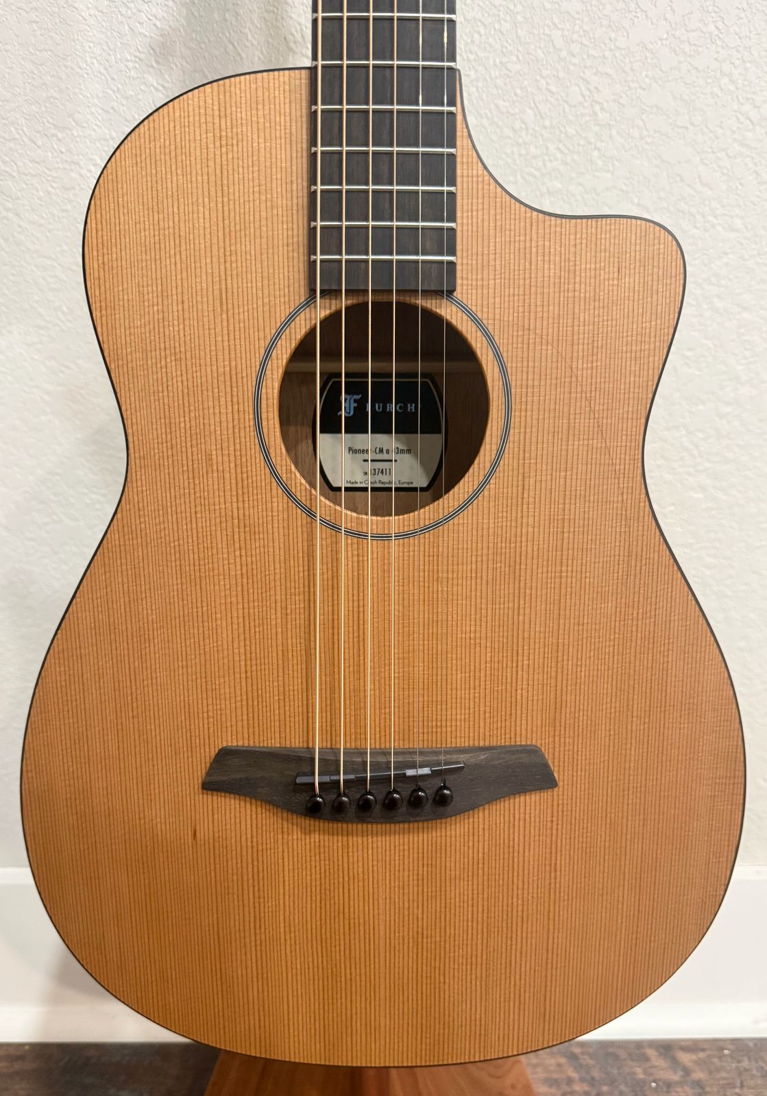 Furch Pioneer-CM 43 - Western Red Cedar/African Mahogany Travel Acoustic Guitar **43mm / 1 11/16" nut width** **CNR Active Kit included** #137411