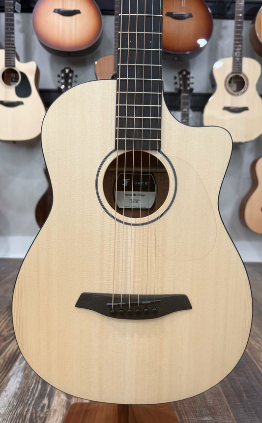 Furch Pioneer-EM 43 Engelmann Spruce/African Mahogany Travel Size Cutaway Acoustic Guitar 1 11/16" / 43mm Nut Width w/ Bag