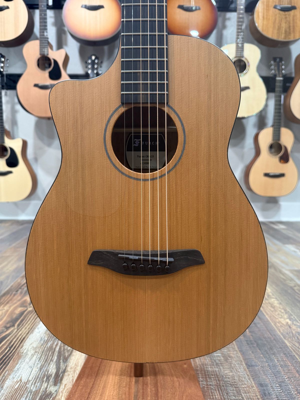 Furch Pioneer-CM LH - Western Red Cedar/African Mahogany Travel Acoustic Guitar **Left-Handed** **CNR Active Kit included** #134388