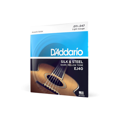 D'Addario Silk & Steel Acoustic Guitar Strings