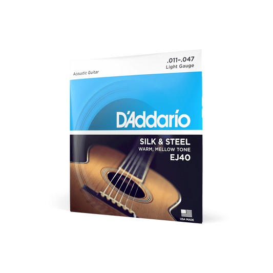 D'Addario Silk & Steel Acoustic Guitar Strings