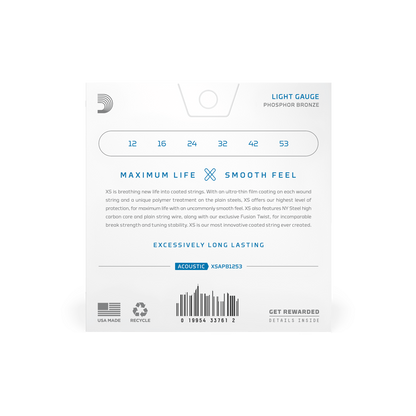 D'Addario XS Phosphor Bronze Acoustic Guitar Strings