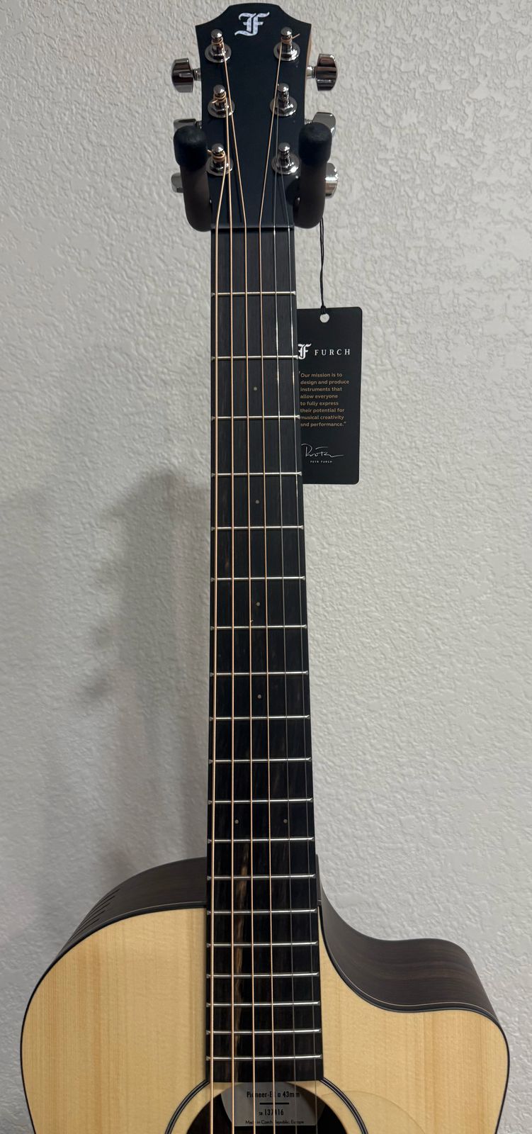 Furch Pioneer-ER 43 - Engelmann Spruce/India Rosewood Travel Acoustic Guitar **43mm / 1 11/16" nut width** **CNR Active Kit included** #137416